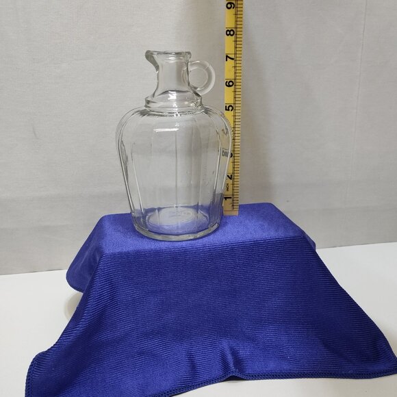 White House Pure Apple Cider Vinegar Glass Jug 1Qt Ribbed Design Vintage 1920 - Picture 8 of 9